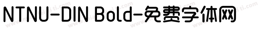 NTNU-DIN Bold字体转换